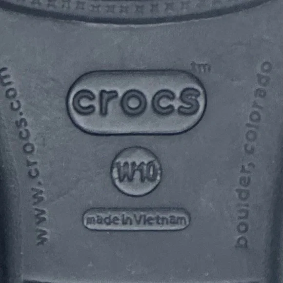 CROCS Black Slip-On Wedge Sandals Strappy Lightweight Sz 10 - Picture 10 of 12